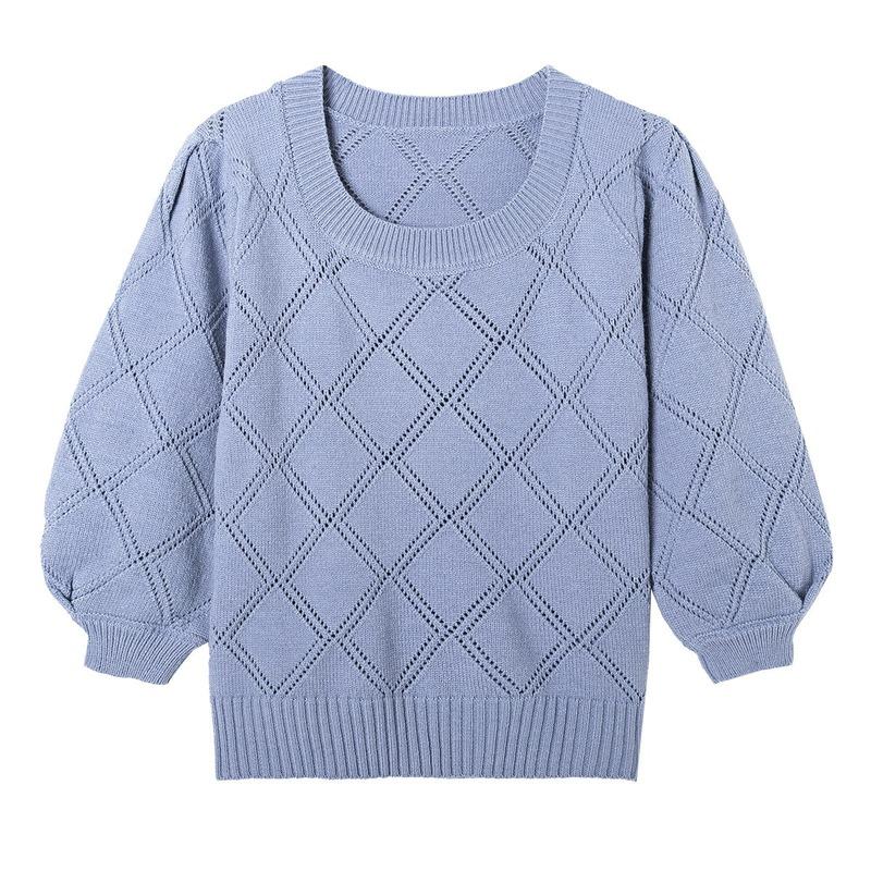 Winter Knit Jumper womens Pullovers 2020 Korean autumn new o neck diamond hollow puff sleeve sweater womens clothing Pullovers, Blue
Winter Knit Jumper womens Pullovers 2020 Korean autumn new o neck diamond hollow puff sleeve sweater womens clothing Pullovers, Blue