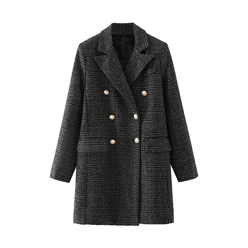 2021 New Elegant Double Breasted Blazers Fashion Ladies with Cleavage Jacket Streetwear Female Chic Gray Pocket Coats IHBZ, Dark grey
2021 New Elegant Double Breasted Blazers Fashion Ladies with Cleavage Jacket Streetwear Female Chic Gray Pocket Coats IHBZ, Dark grey