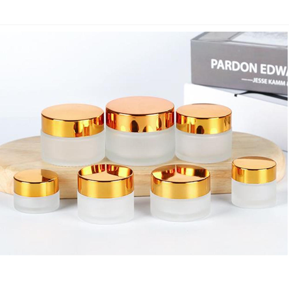 Clear Glass Cosmetic Cream Bottle Round Jars Bottle with Inner PP Liners for Hand Face Cream Bottle 5g to 100g Gold Silver
Clear Glass Cosmetic Cream Bottle Round Jars Bottle with Inner PP Liners for Hand Face Cream Bottle 5g to 100g Gold Silver