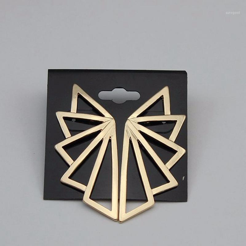 Stud 2021 Geometric Earring Fashion Punk Golden Triangle Fan Shaped Big Ear Earrings For Women Brincos Grandes1
Stud 2021 Geometric Earring Fashion Punk Golden Triangle Fan Shaped Big Ear Earrings For Women Brincos Grandes1