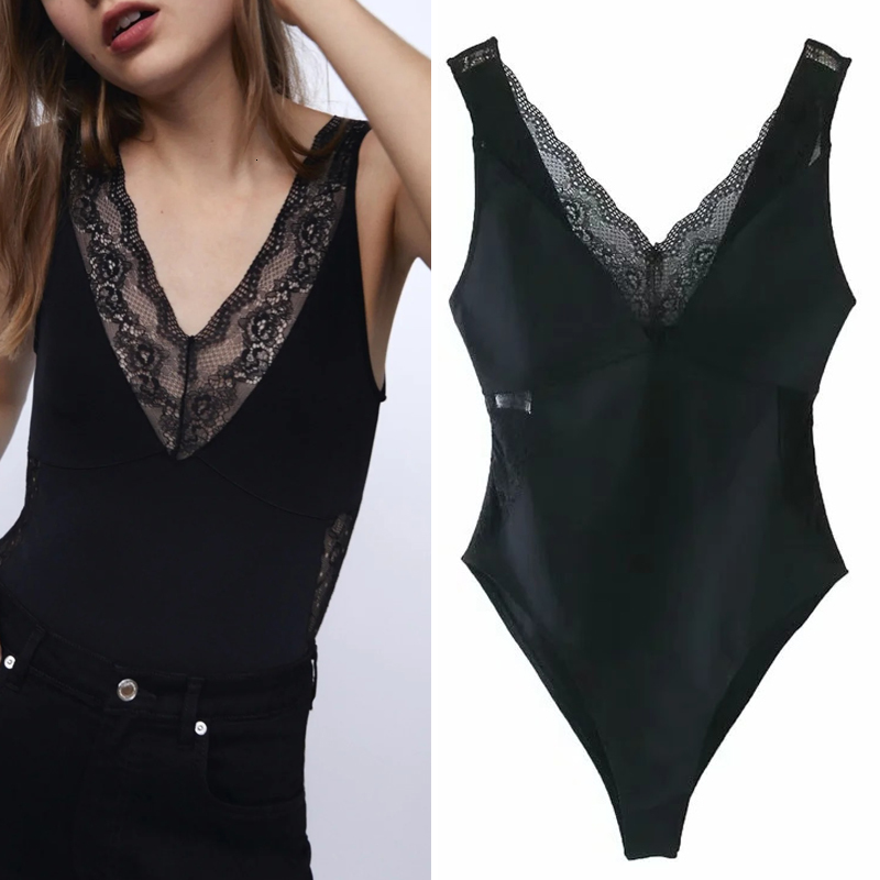 2021 New Lace Women Fashion Backless Strappy v Neck Sexy Bodysuit Ladies Snap Button Bottom Waist Cutout Bodysuits 6sj0, Black
2021 New Lace Women Fashion Backless Strappy v Neck Sexy Bodysuit Ladies Snap Button Bottom Waist Cutout Bodysuits 6sj0, Black