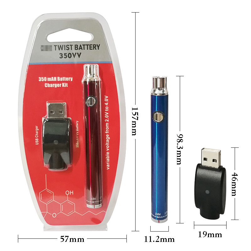 Min.10pcs 510 Thread Vape Batteries 350/650mAh VV Twist Vape Pen Preheat Battery For Thick Oil Vape Cart
Min.10pcs 510 Thread Vape Batteries 350/650mAh VV Twist Vape Pen Preheat Battery For Thick Oil Vape Cart