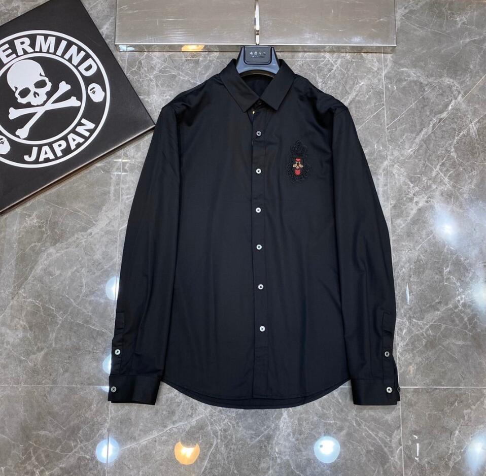 Men's luxury shirt Fashion Bee embroidered long sleeve dress shirt brand classic lapel business shirt size M-3XL #04, Customize
Men's luxury shirt Fashion Bee embroidered long sleeve dress shirt brand classic lapel business shirt size M-3XL #04, Customize