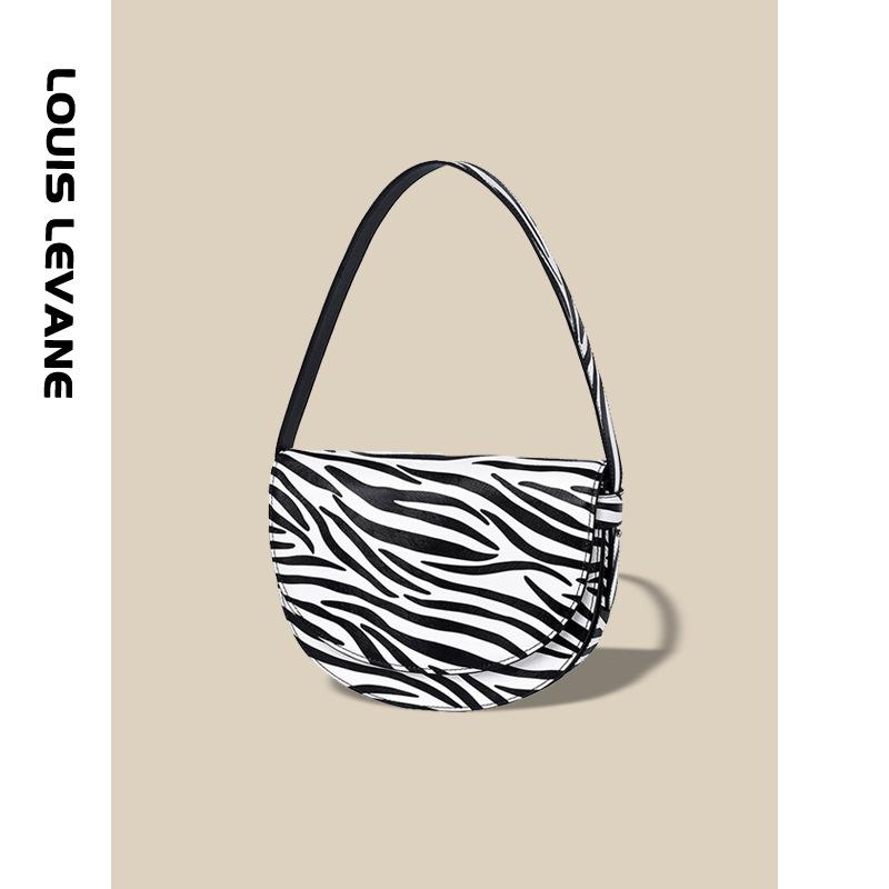 2021 Spring Women's Shoulder Bag Saddle Achiko Zebra Crossbody Aliigator Pattern Urban Simplicity Baguette Underarm, Black
2021 Spring Women's Shoulder Bag Saddle Achiko Zebra Crossbody Aliigator Pattern Urban Simplicity Baguette Underarm, Black