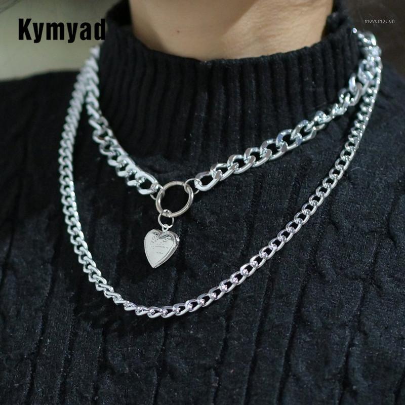 Kymyad Simple Design Necklace Women Vintage Heart Pendant Necklaces Bijoux Statement Necklaces Double Layer Wide Chain Necklace1
Kymyad Simple Design Necklace Women Vintage Heart Pendant Necklaces Bijoux Statement Necklaces Double Layer Wide Chain Necklace1