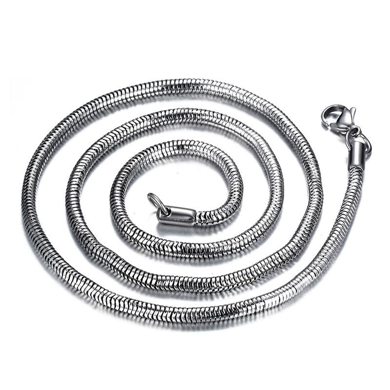 DIY Chain Necklace for Women Men Snake Chain Gold/Silver Color Stainless Steel Jewelry Accessories 55cm
DIY Chain Necklace for Women Men Snake Chain Gold/Silver Color Stainless Steel Jewelry Accessories 55cm