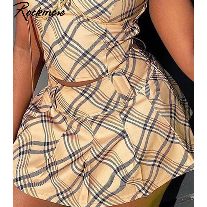 Rockmore Pleated Plaid Mini Skirts Women Cute Sexy Y2K Preppy Style Skirts Korean Harajuku Bodycon Skirt Checkered Streetwear, Khaki
Rockmore Pleated Plaid Mini Skirts Women Cute Sexy Y2K Preppy Style Skirts Korean Harajuku Bodycon Skirt Checkered Streetwear, Khaki