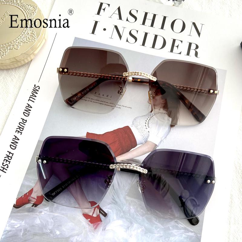 Sunglasses Fashion Irregualr Rimless Ladies Vintage Brand Design Sun Glasses Frameless Lens Metal Eyewear Women Men UV400
Sunglasses Fashion Irregualr Rimless Ladies Vintage Brand Design Sun Glasses Frameless Lens Metal Eyewear Women Men UV400