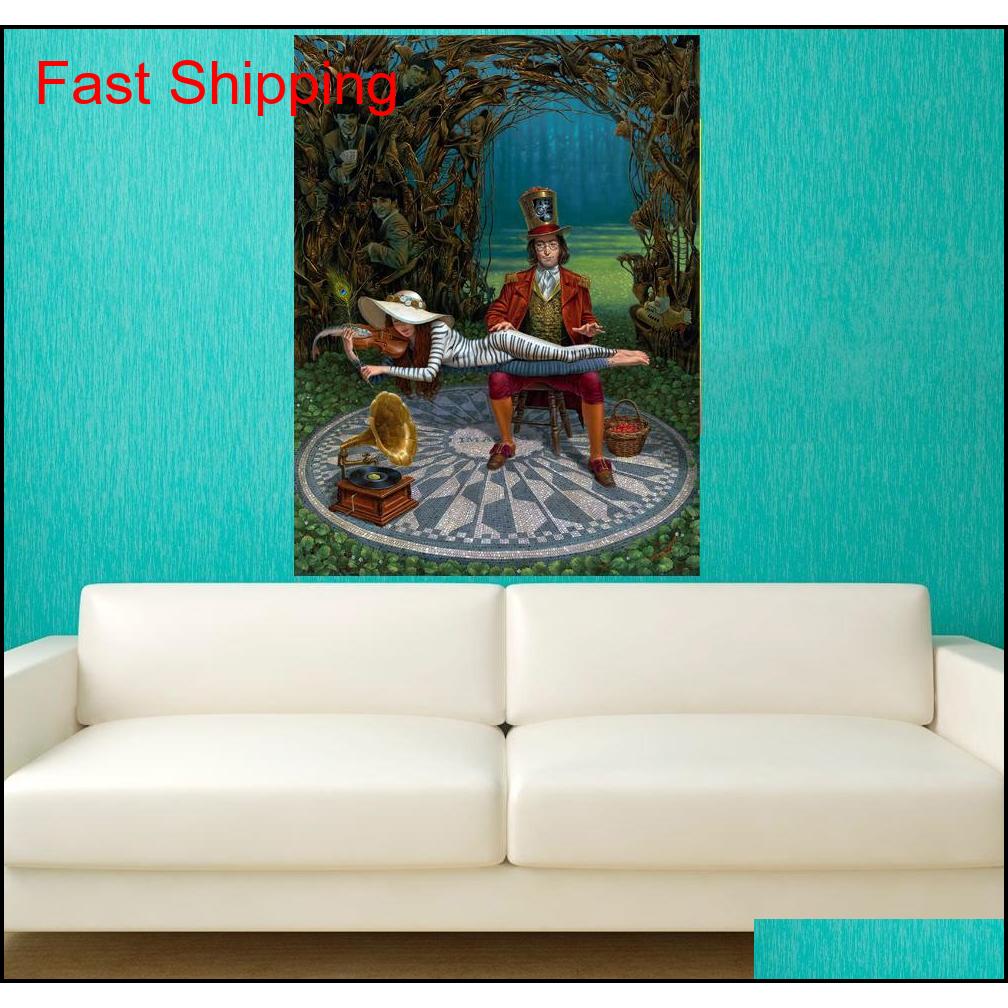 Paintings Michael Cheval imagine Iii Artwork Print On Canvas Modern Wall Painting For Home Dec qylXst packing2010
