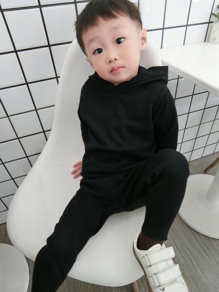 2020 Spring Baby Girls Clothes Boys Clothing Sets Autumn Sweater + Pants 2pcs Set Boys Knit Tracksuits Toddler Girls Boys SuitX1019