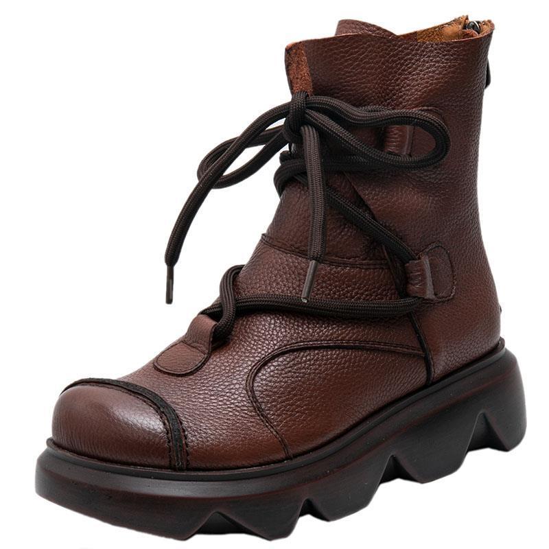 Timalina New Genuine Leather Boots Spring/Autumn Cutout Lace Up Zip Women Boots Round Toe Flat With Shoes Med Microfiber, Black
Timalina New Genuine Leather Boots Spring/Autumn Cutout Lace Up Zip Women Boots Round Toe Flat With Shoes Med Microfiber, Black