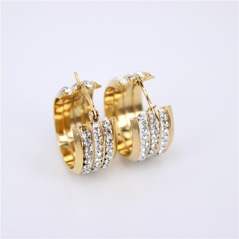 MGUB 2 colors selection of popular stainless steel crystal earrings three rows of full crystal female earrings LH282
MGUB 2 colors selection of popular stainless steel crystal earrings three rows of full crystal female earrings LH282
