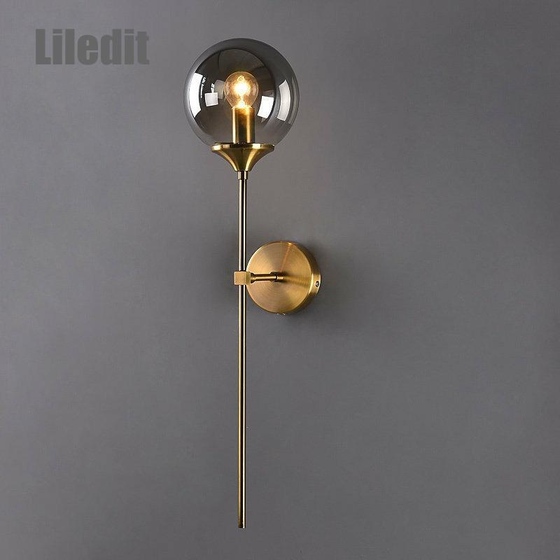 Wall Lamp Modern Led Glass Ball Fixture Nordic Golden Bedside Living Room Hallway Home Decoration Sconce Lighting Metal Lights
Wall Lamp Modern Led Glass Ball Fixture Nordic Golden Bedside Living Room Hallway Home Decoration Sconce Lighting Metal Lights