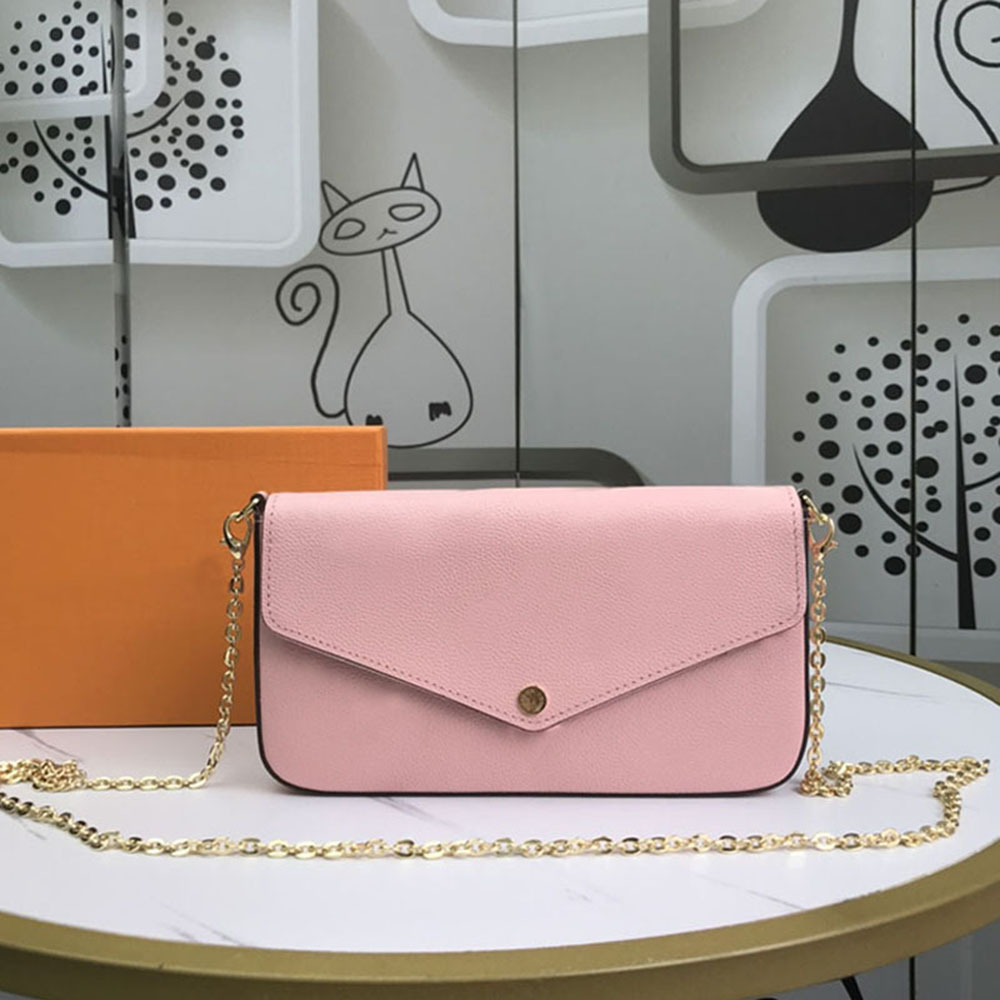 M80498 Luxurys Designers Shoulder Bags High Quality Women bag 3 pcs in one lady fashion handbag ladies handbags cross body wallet, Pink
M80498 Luxurys Designers Shoulder Bags High Quality Women bag 3 pcs in one lady fashion handbag ladies handbags cross body wallet, Pink