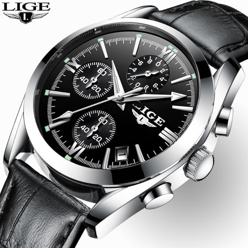 Wristwatches LIGE2021 Watches Mens Waterproof Analogue Clock Black Leather Luminous Watch Men Sport Relogio Masculino With Box1, Rose gold white
Wristwatches LIGE2021 Watches Mens Waterproof Analogue Clock Black Leather Luminous Watch Men Sport Relogio Masculino With Box1, Rose gold white