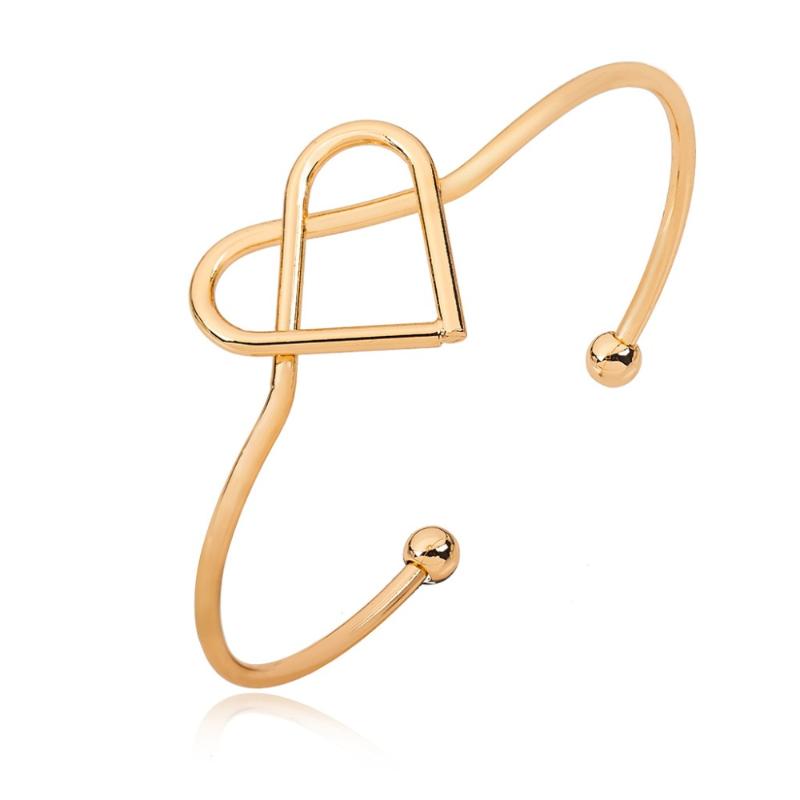 Knotted Hollow Heart Opening Adjustable Metallic Golden Silver Plated Bracelest & Bangles for Women
Knotted Hollow Heart Opening Adjustable Metallic Golden Silver Plated Bracelest & Bangles for Women