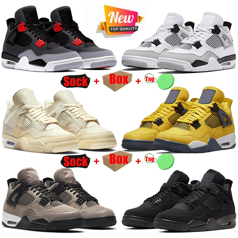 Top Jumpman 4s Basketball Shoes For Men High OG Sail University Blue Military Black Black cat Red Thunder Bred Taupe Haze White Oreo sport trainer sneakers size 36-47, 999
Top Jumpman 4s Basketball Shoes For Men High OG Sail University Blue Military Black Black cat Red Thunder Bred Taupe Haze White Oreo sport trainer sneakers size 36-47, 999