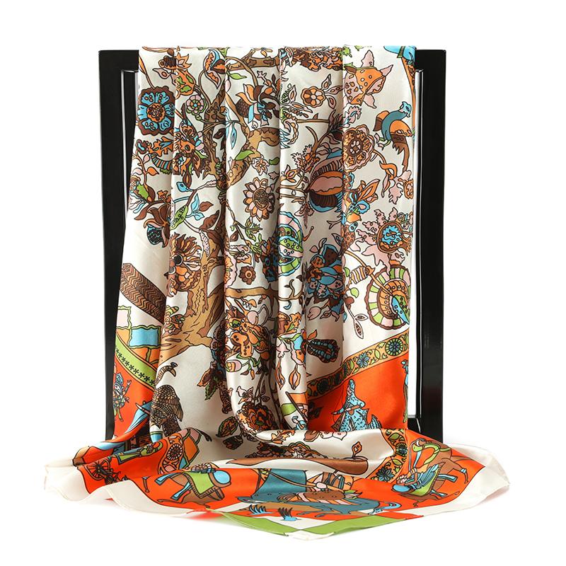 Scarves 2021 90X90CM Square Women Silk Scarf Office Ladies Hair Neck Bandanna Headband Foulard Headcloth Muslim Headscarf Female
Scarves 2021 90X90CM Square Women Silk Scarf Office Ladies Hair Neck Bandanna Headband Foulard Headcloth Muslim Headscarf Female