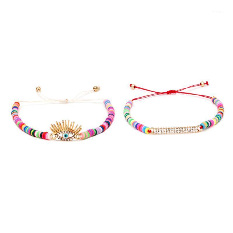 Charm Bracelets Polymer Clay Heishi Diamante Long Eyelash Eyes Bar Summer Women Men Red String Kabalah Braided Evil Eye Jewelry Gift1
Charm Bracelets Polymer Clay Heishi Diamante Long Eyelash Eyes Bar Summer Women Men Red String Kabalah Braided Evil Eye Jewelry Gift1