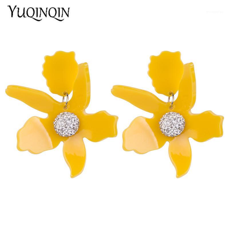 Vintage Acrylic Drop Earrings for Women Statement New Big Dangling Resin Earrings Fashion Jewelry Dangle Yellow Flowers Brincos1
Vintage Acrylic Drop Earrings for Women Statement New Big Dangling Resin Earrings Fashion Jewelry Dangle Yellow Flowers Brincos1