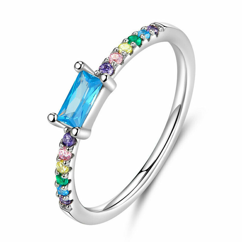 Fashion European Women Girls 925 Sterling Silver Meet Rainbow CZ Finger Rings Size 6-8 For Girls Gifts
Fashion European Women Girls 925 Sterling Silver Meet Rainbow CZ Finger Rings Size 6-8 For Girls Gifts