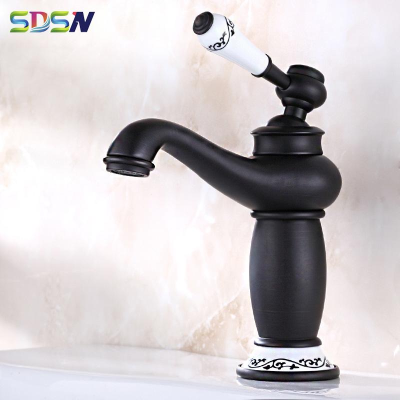 Black Bathroom Basin Faucet SDSN Black Bronze Bathroom Mixer Tap Hot Cold Basin Sink Faucet Copper Brass Faucets
Black Bathroom Basin Faucet SDSN Black Bronze Bathroom Mixer Tap Hot Cold Basin Sink Faucet Copper Brass Faucets