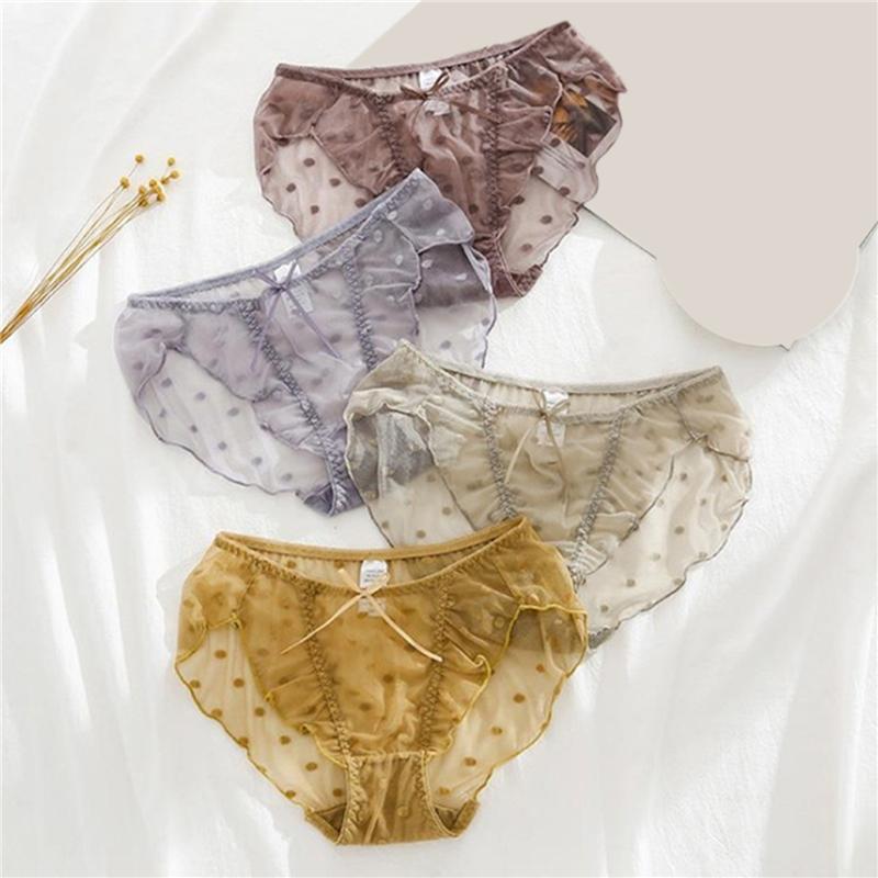 Sweet Dot Embroidered Bow Lace Panties Women Sexy Hollow Out Underwear Women Erotic Transparent Briefs Female Lingerie Student, Black
Sweet Dot Embroidered Bow Lace Panties Women Sexy Hollow Out Underwear Women Erotic Transparent Briefs Female Lingerie Student, Black