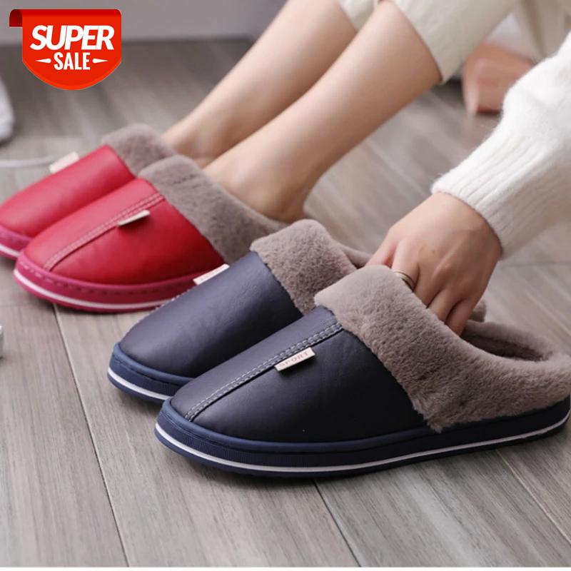 HKXN 2020 New Women Winter Home Slippers Leather Waterproof Non Slip Female Slippers Couple Plush Warm Indoor for Women #Yl7K, Beige
HKXN 2020 New Women Winter Home Slippers Leather Waterproof Non Slip Female Slippers Couple Plush Warm Indoor for Women #Yl7K, Beige