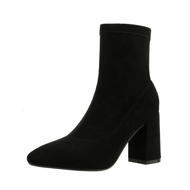 2021 New Flock Round Toe Casual Ankle Boots Fashion Square High Heel Concise Autumn Winter Women Shoes Size 34-43 8ggc, Black
2021 New Flock Round Toe Casual Ankle Boots Fashion Square High Heel Concise Autumn Winter Women Shoes Size 34-43 8ggc, Black