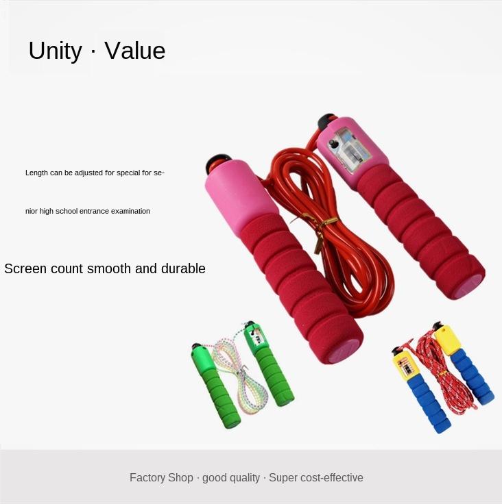 Counting Rope Skipping Sponge Digital Rope Skipping Competition Competitive Adult Children Fitness
Counting Rope Skipping Sponge Digital Rope Skipping Competition Competitive Adult Children Fitness
