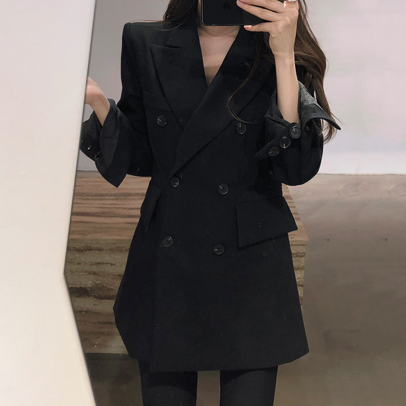 2021 New White for Korean Fashions Double Engraved Blazer Collar Attire Chic Black Jacket Women' Clothes 8DSD
2021 New White for Korean Fashions Double Engraved Blazer Collar Attire Chic Black Jacket Women' Clothes 8DSD