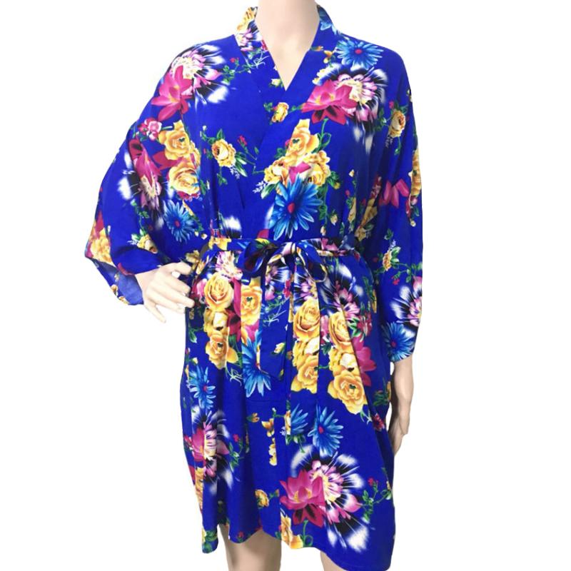 Full Sleeve Female Kimono Bathrobe Cotton Print Flower Bride Bridesmaid Dressing Gown Sexy Robe Casual Sleepwear Nightgown, Black
Full Sleeve Female Kimono Bathrobe Cotton Print Flower Bride Bridesmaid Dressing Gown Sexy Robe Casual Sleepwear Nightgown, Black