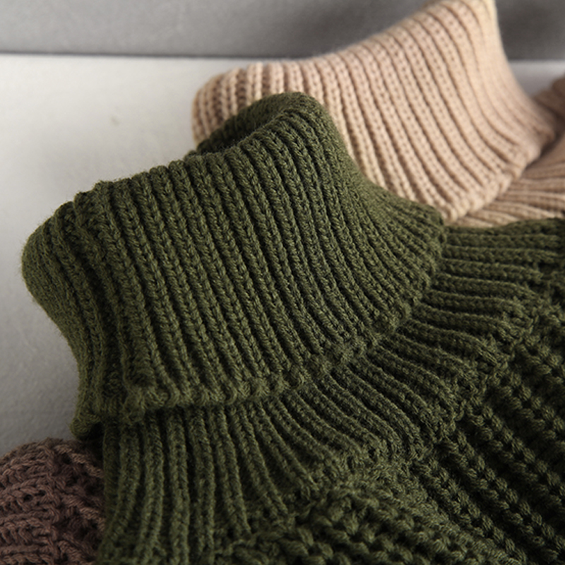 Womens Sweaters Hirsionsan Turtle Neck Sweater Women Korean Elegant Solid Cashmere Soft Oversized Thick Warm Female Pullovers Tops 220906