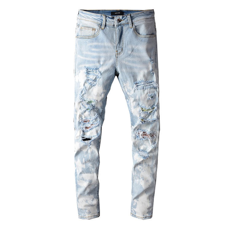High quality Mens jeans #632 Distressed Motorcycle biker jeans Slim Ripped hole stripe Famous Denim Men pants jeans, Blue
High quality Mens jeans #632 Distressed Motorcycle biker jeans Slim Ripped hole stripe Famous Denim Men pants jeans, Blue