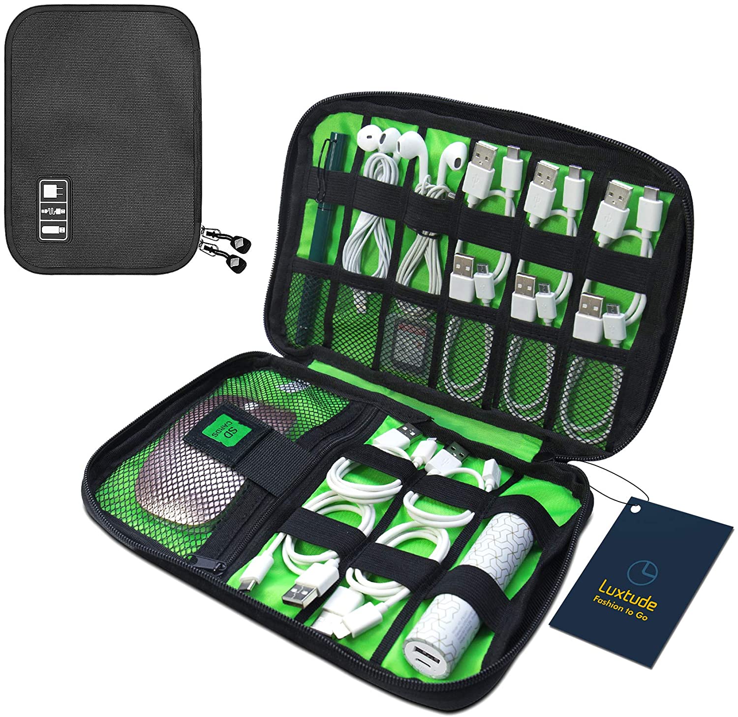 Electronic Organizer, Compact Cable Organizer, Portable Cord Organizer, Travel Organizer Bag for Cable Cord Phone/USB/SD/Charger Organizer, Red
Electronic Organizer, Compact Cable Organizer, Portable Cord Organizer, Travel Organizer Bag for Cable Cord Phone/USB/SD/Charger Organizer, Red