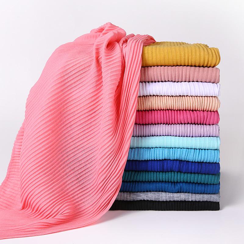 Crinkle Jersey Scarf Women Winter Warm Plain Elasticity Pleated Cotton Shawls and Wraps Headband Muslim Hijab Scarves Shawls
Crinkle Jersey Scarf Women Winter Warm Plain Elasticity Pleated Cotton Shawls and Wraps Headband Muslim Hijab Scarves Shawls