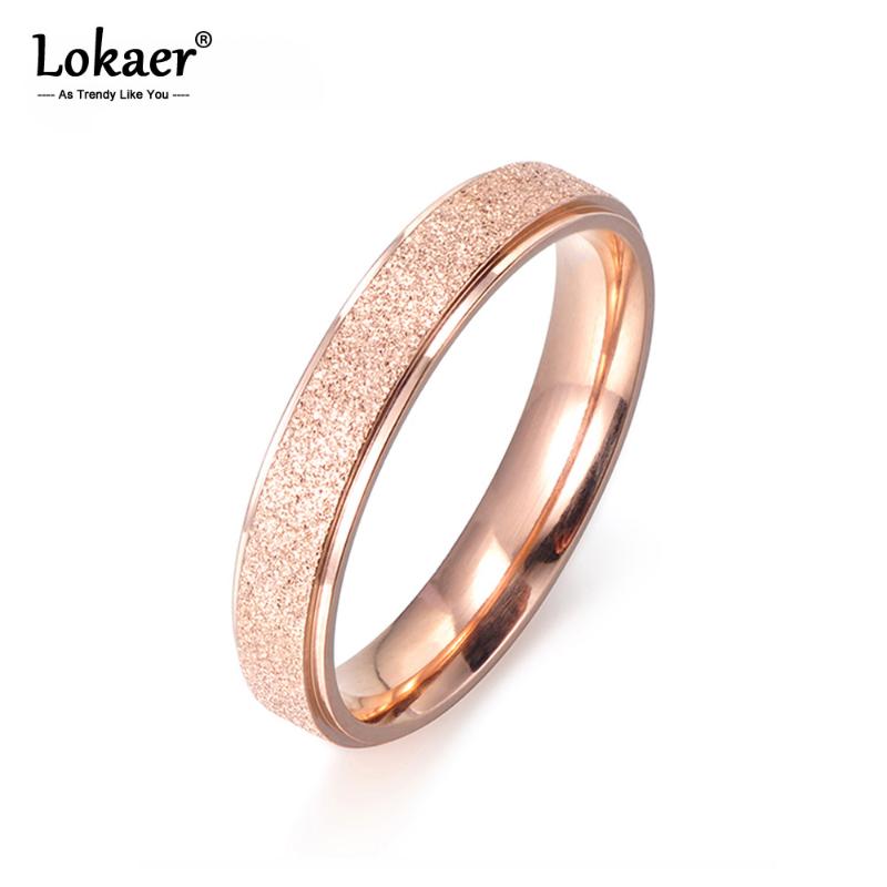 Lokaer Fashion Jewelry Ring Simple Design Rose Gold Color Titanium Steel Engagement Wedding Rings For Women Bague Femme R17059
Lokaer Fashion Jewelry Ring Simple Design Rose Gold Color Titanium Steel Engagement Wedding Rings For Women Bague Femme R17059