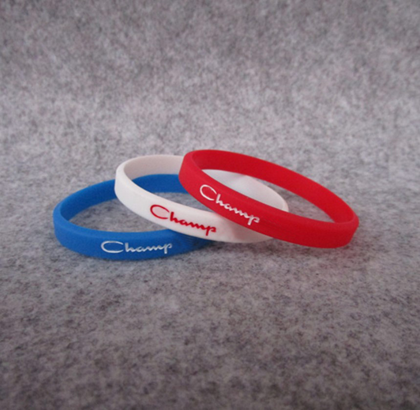 50PCS Silicone Champion Jelly Bracelets Unisex Wristband Colorful Rubber Bracelet Sport Wrist Band Fashion Jewelry Promotion Gift