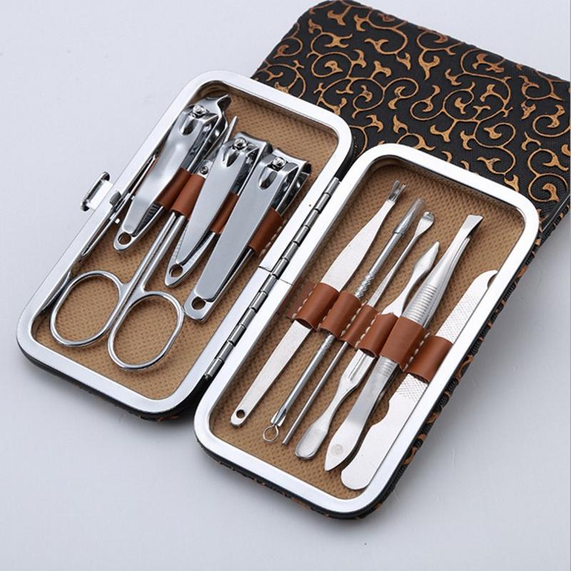 Portable 10pcs Stainless Steel Nail Art Manicure Set Nail Care Tools with Mini Finger Nail Cutter Clipper File Scissor Tweezers
Portable 10pcs Stainless Steel Nail Art Manicure Set Nail Care Tools with Mini Finger Nail Cutter Clipper File Scissor Tweezers