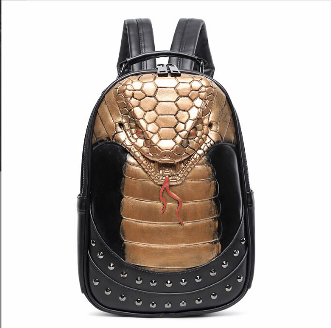 Stylish backpacks 3D wolf head backpack special cool shoulder bags for teenage girls boys leather laptop school bags