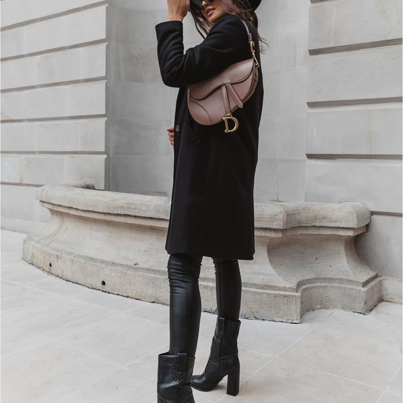 Women's Wool & Blends Winter Elegant Women Coat Light Tan Office Lady Overcoat Plus Size Long Sleeve Windproof Fashion Windbreaker 20211