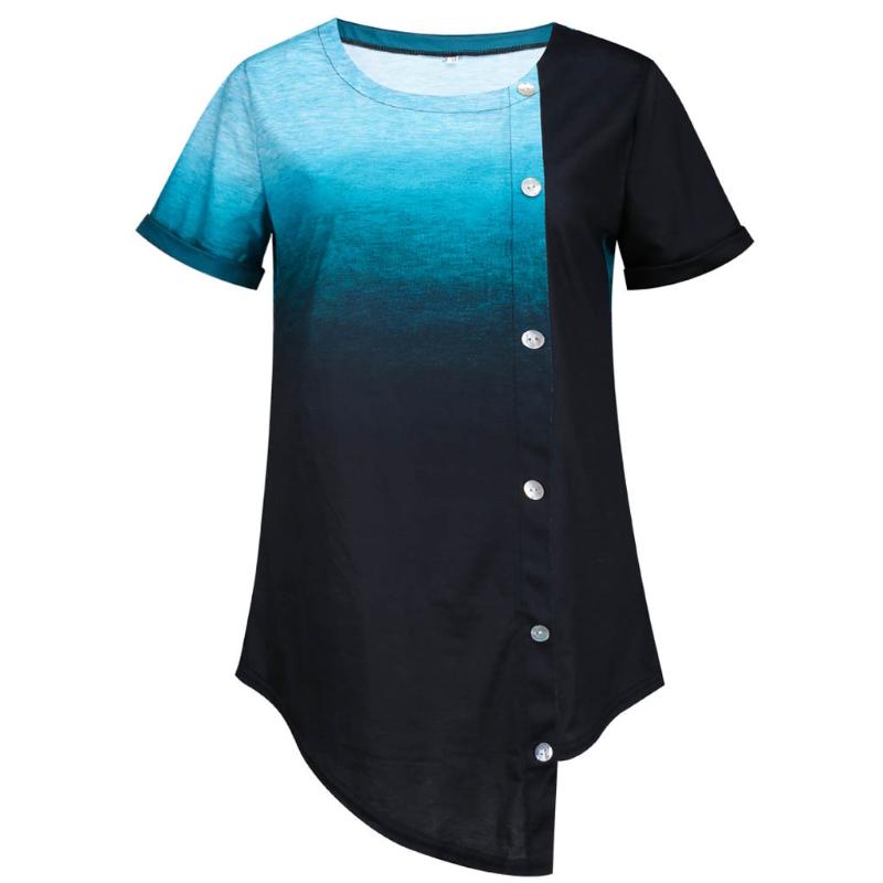 Plus Size Fashion Tie Dry Print Blouse Irregular Buttons Tops Casual Summer Ladies Top Female Women Short Sleeve Blusas Pullover, Hot pink
Plus Size Fashion Tie Dry Print Blouse Irregular Buttons Tops Casual Summer Ladies Top Female Women Short Sleeve Blusas Pullover, Hot pink