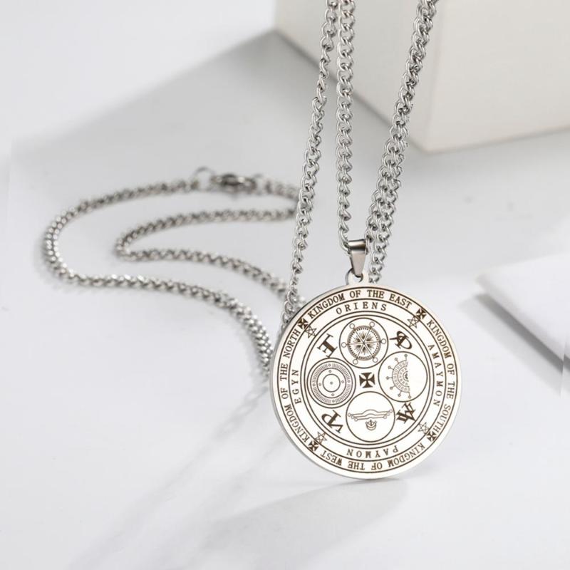 COOLTIME Kingdom Of The East Religious Stainless Steel Necklace Jewelry The Seals of Four Emperors Kingdom Spirits Rulers
COOLTIME Kingdom Of The East Religious Stainless Steel Necklace Jewelry The Seals of Four Emperors Kingdom Spirits Rulers