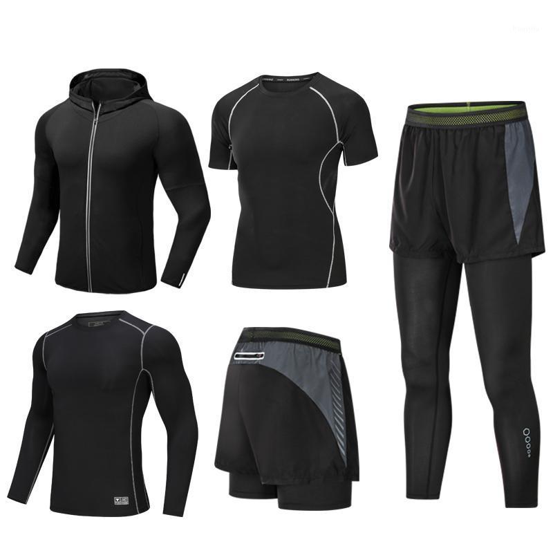 Fitness Clothes Men's Tight-Fitting High-Elastic Sports Suit Quick-Drying Running Basketball Training Five-Piece Suit1
Fitness Clothes Men's Tight-Fitting High-Elastic Sports Suit Quick-Drying Running Basketball Training Five-Piece Suit1