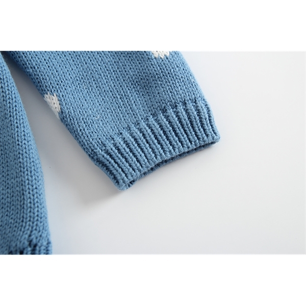 Baby Knitted Clothes Newborn Baby Girls Romper Long Sleeve Woolen Pompom Infant Jumpsuit For Girls Boys Overalls Clothes C0126