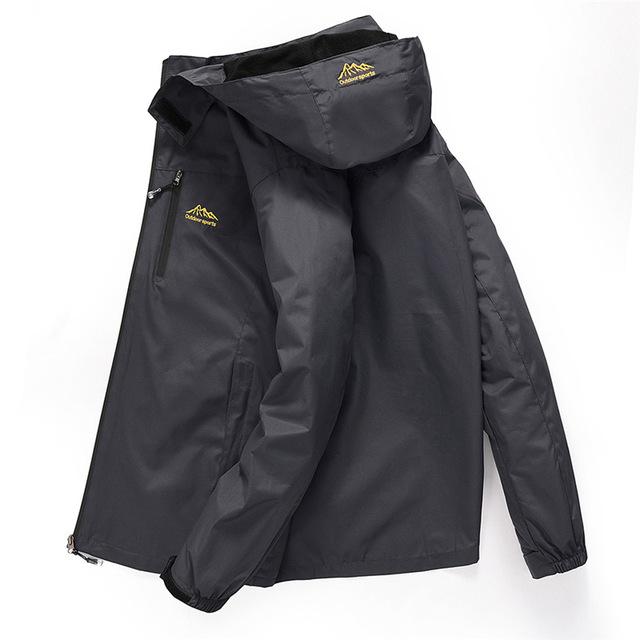 Men's Jackets Casual Waterproof Jacket 2021 Spring Autumn Tourism Windbreaker Bomber Male Raincoat Windproof Hooded Coat 4XL, Black 
Men's Jackets Casual Waterproof Jacket 2021 Spring Autumn Tourism Windbreaker Bomber Male Raincoat Windproof Hooded Coat 4XL, Black