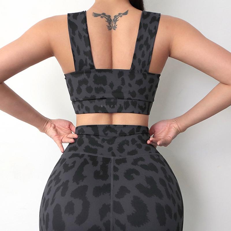 Finess Women Sport Underwear Padded Gym Bra Workout Leopard Print Yoga Top Workout Running Sportswear Female Clothes, Black
Finess Women Sport Underwear Padded Gym Bra Workout Leopard Print Yoga Top Workout Running Sportswear Female Clothes, Black