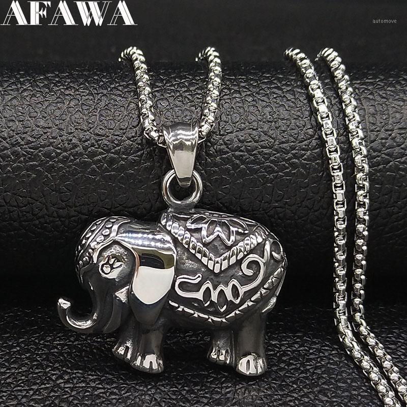 Elephant Stainless Steel Choker Necklace Men Women Silver Color Chain Long Necklaces Pendants Jewelry cadenas para hombre N190661
Elephant Stainless Steel Choker Necklace Men Women Silver Color Chain Long Necklaces Pendants Jewelry cadenas para hombre N190661