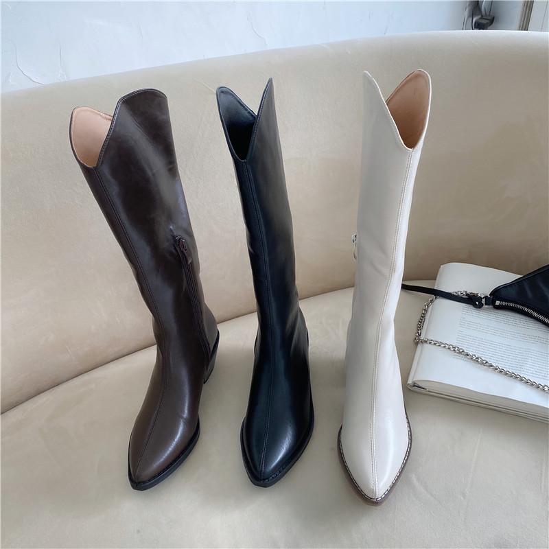 MONMOIRA Black Punk Cowboy Western Boots Women Side Zipper Wood Heel Winter Shoes Women Pointed Toe High Heel Knee Boots
MONMOIRA Black Punk Cowboy Western Boots Women Side Zipper Wood Heel Winter Shoes Women Pointed Toe High Heel Knee Boots