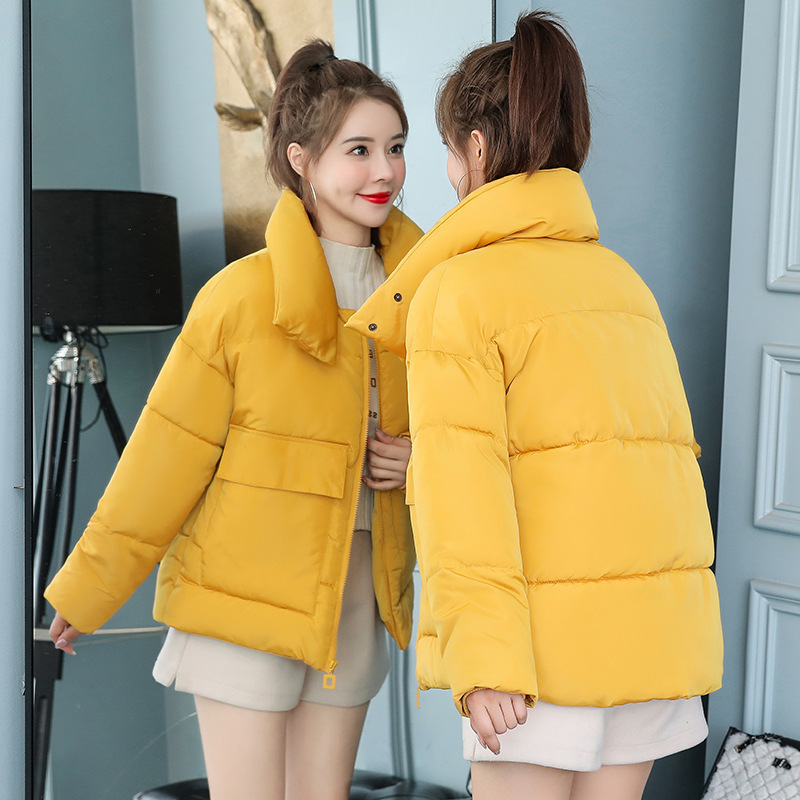 NEEDBO Winter Jacket Women Plus Size Loose Casual Woman Winter Coats and Puffer Jackets Padded Stand Collar Parka Outwear 201019
